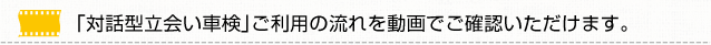 対話型立会い車検のご利用の流れ